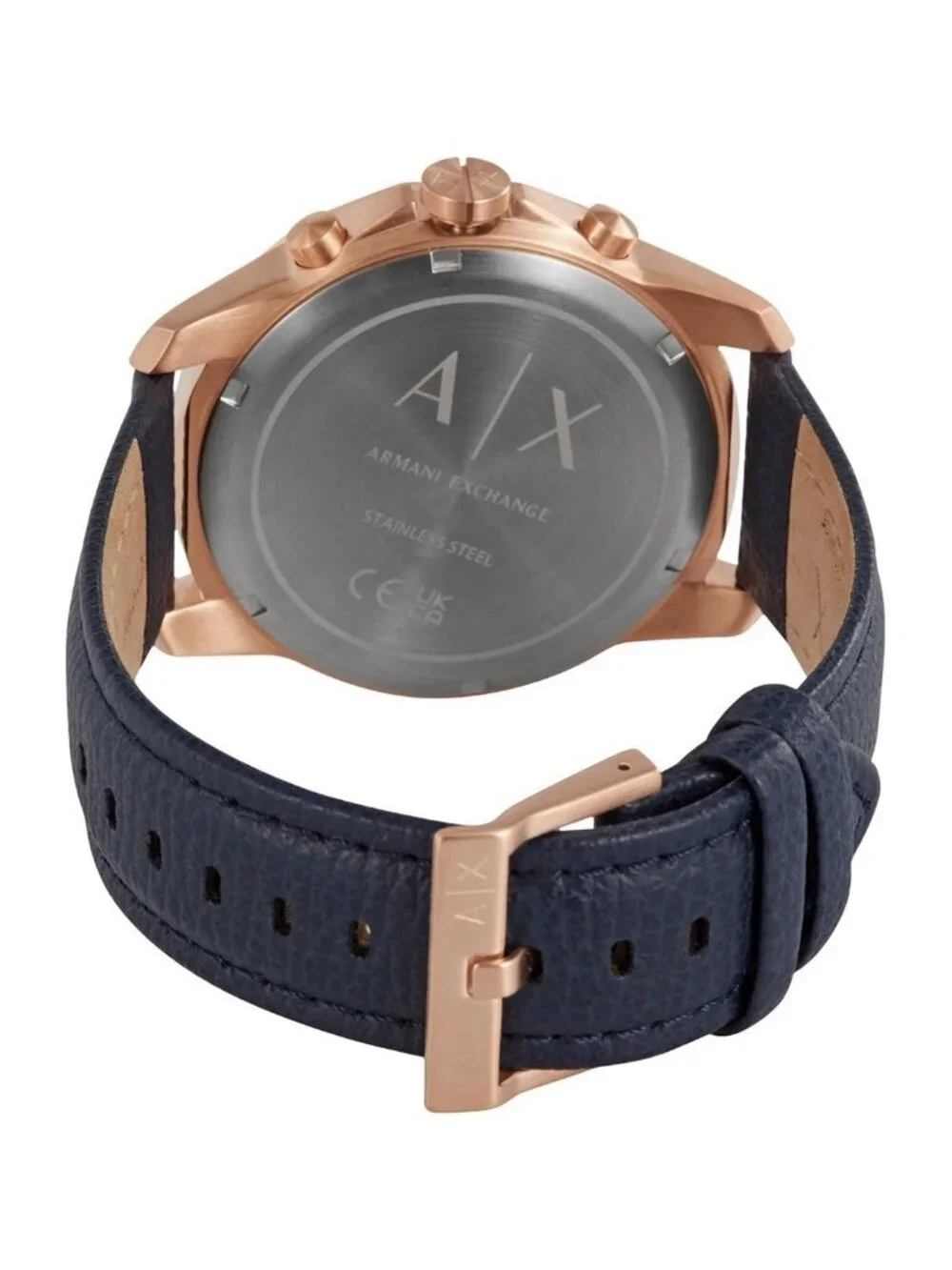 NWT Armani Exchange Banks Chronograph Quartz Blue Dial Men's Watch